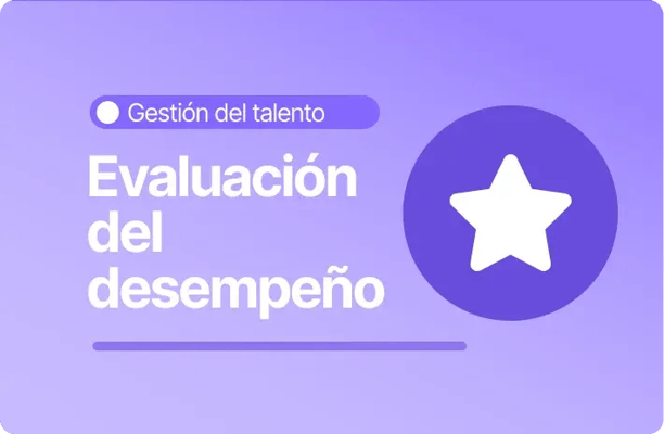 Imagen sobre evaluación del desempeño en gestión del talento con ícono de estrella que representa medición del rendimiento de los trabajadores.