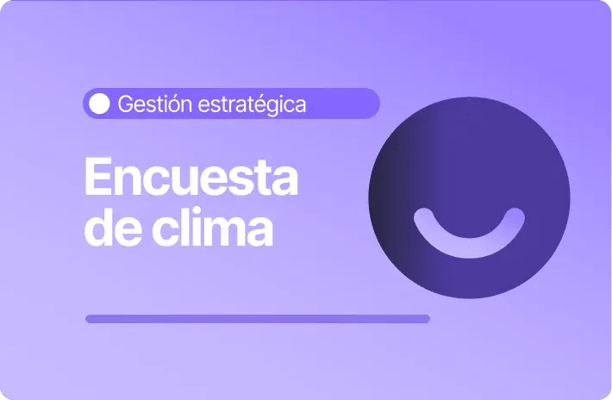 Un icono circular de una cara sonriente simplificada en un tono morado oscuro, junto al texto 
