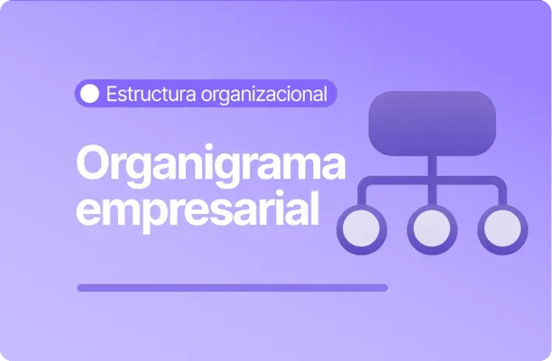 Ilustración sobre organigrama empresarial, con un diagrama jerárquico que representa la estructura organizacional de una empresa.