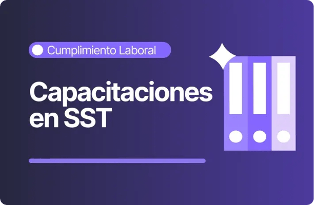 Imagen sobre capacitaciones en SST para cumplimiento laboral que representa la gestión de seguridad y salud en el trabajo y el control de registros.