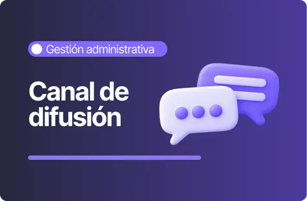 Banner morado con la etiqueta 