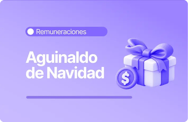 Imagen sobre aguinaldo de Navidad en remuneraciones, con una caja de regalo y una moneda que representan este beneficio económico para los trabajadores.