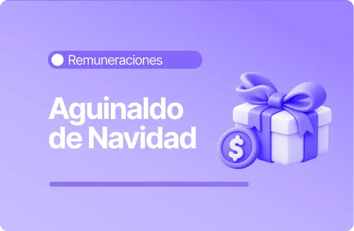 Imagen sobre aguinaldo de Navidad en remuneraciones, con una caja de regalo y una moneda que representan este beneficio económico para los trabajadores.