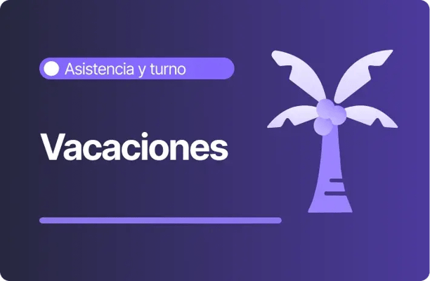 Banner del módulo de Asistencia y Turnos de Talana sobre gestión de vacaciones, con el título 